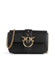 PINKO LOVE ONE POCKET Leather shoulder bag black-antique gold - Women&rsquo;s Bags - 1