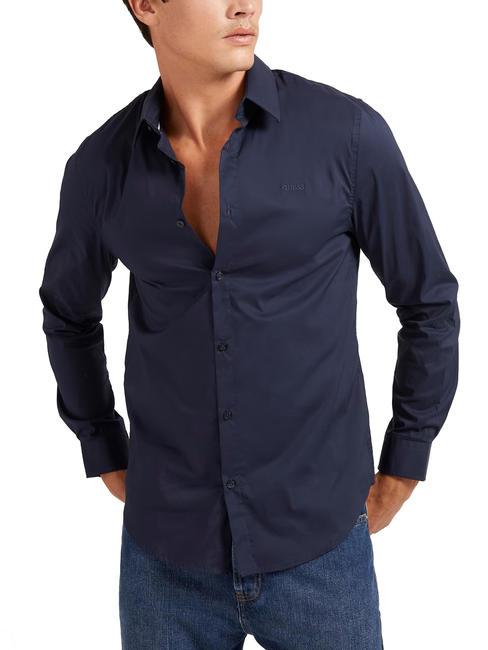 GUESS CORE  Stretch cotton shirt smartblue - Men's Shirts
