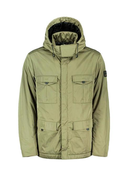DEKKER SKATE HY Field jacket with hood dark olive - Men's Jackets