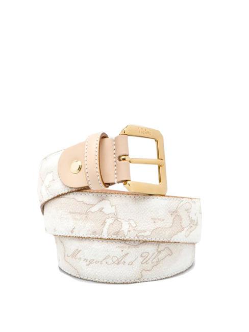 ALVIERO MARTINI PRIMA CLASSE GEO WHITE Shortenable belt white - Belts