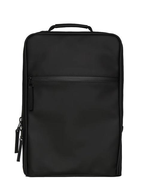 RAINS BOOK BACKPACK Waterproof backpack, laptop 13" black - Laptop backpacks