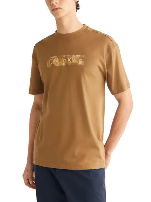 CALVIN KLEIN CAMO RAISED BOX LOGO Cotton T-shirt kangaroo - T-shirt