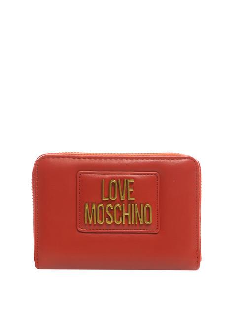 LOVE MOSCHINO LOGO Zip Around Wallet red - Women’s Wallets