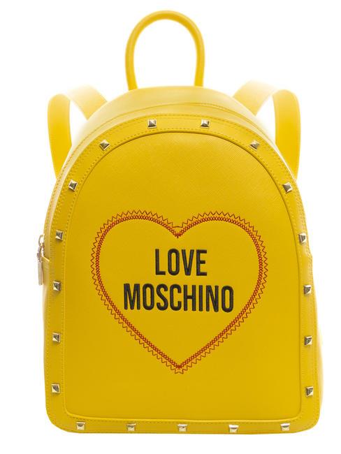 LOVE MOSCHINO LOGO CUORE backpack yellow - Women’s Bags