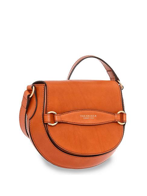 THE BRIDGE BETTINA Shoulder mini bag, in leather rust abb. gold - Women’s Bags