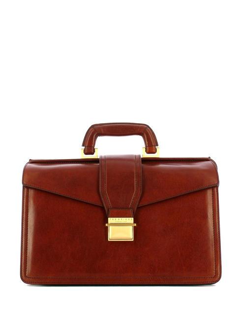 THE BRIDGE DANTE leather bag BROWN - Work Briefcases