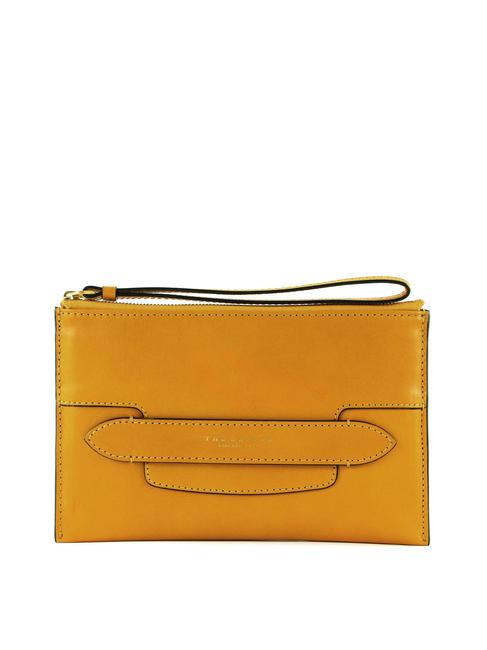 THE BRIDGE LUCREZIA Clutch bag with leather cuff corn yellow abb. gold - Women’s Bags