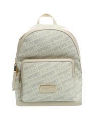 PLEIN SPORT RED HILL Backpack with logo texture white - Women&rsquo;s Bags - 1