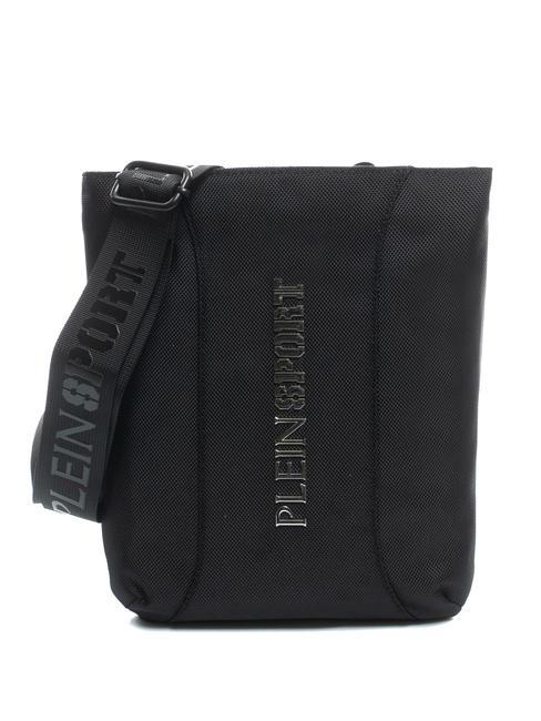 PLEIN SPORT NEW SUPER HERO Nylon travel bag black - Over-the-shoulder Bags for Men