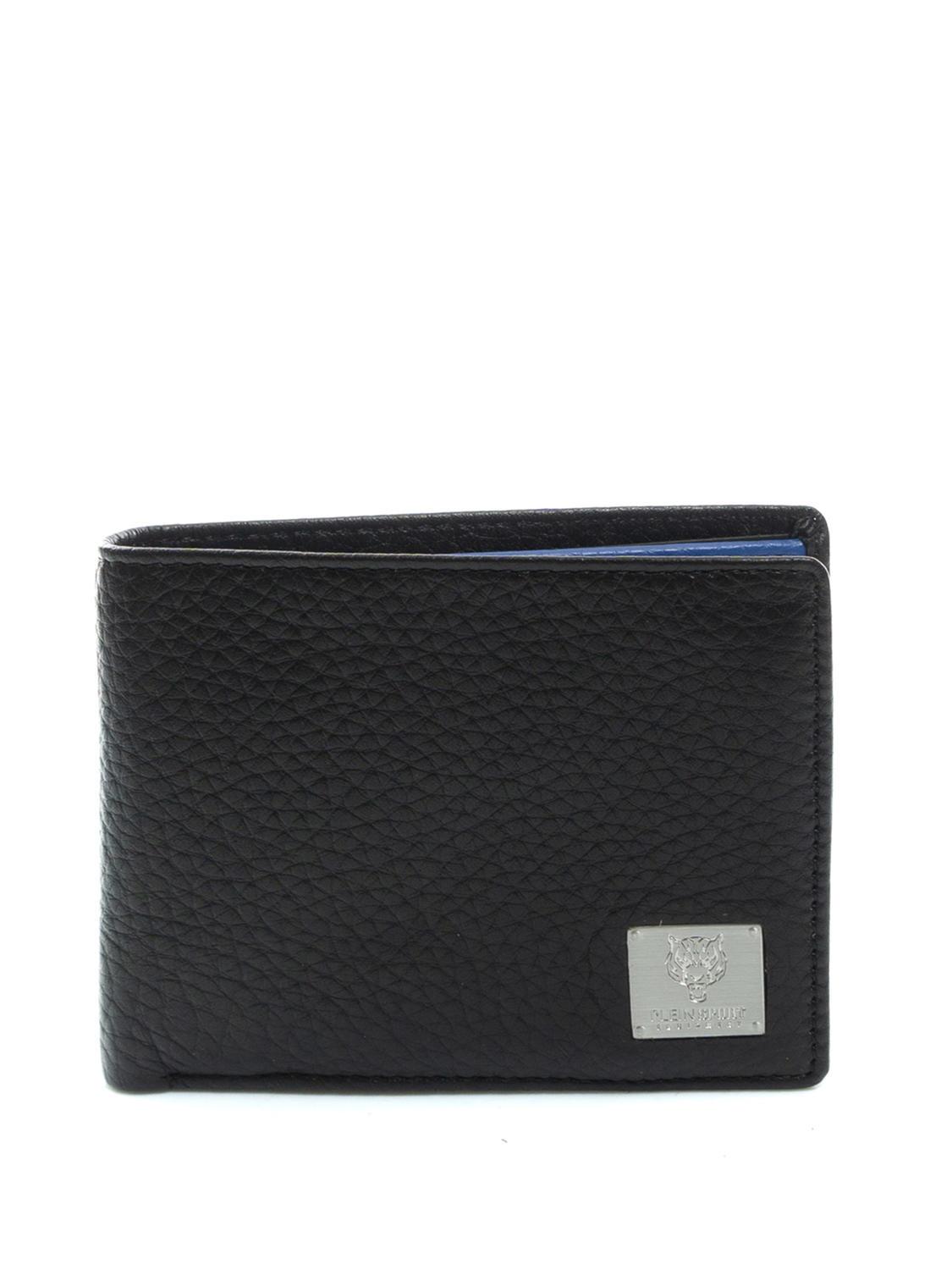 Plein Sport Wall Street Leather Wallet Black Buy At Outlet Prices