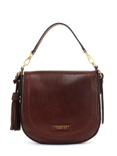 THE BRIDGE PEARLDISTRICT Double function bag in leather BROWN - Women’s Bags