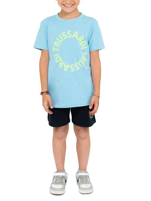 TRUSSARDI KUNIP T-shirt and bermuda set azure/blue - Children's tracksuits