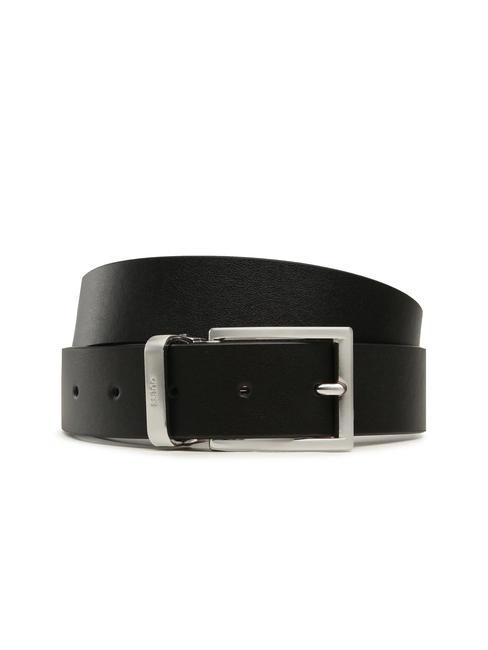 GUESS DOUBLE Reversible leather belt black/dark brown - Belts