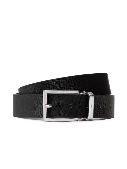 GUESS CERTOSA Reversible leather belt BLACK - Belts