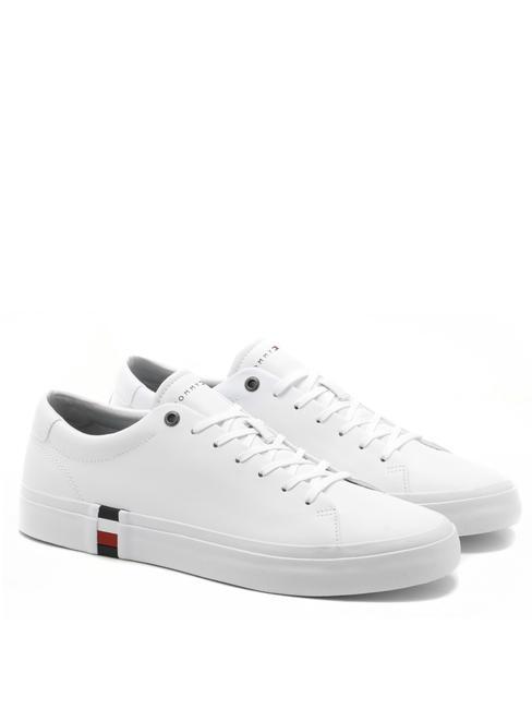 TOMMY HILFIGER CORPORATE Leather Sneakers white - Men’s shoes