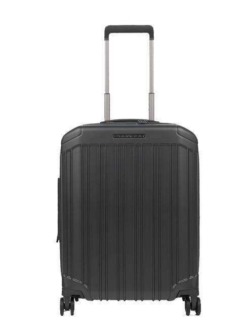 PIQUADRO PQ-LIGHT Expandable cabin trolley matte black - Hand luggage