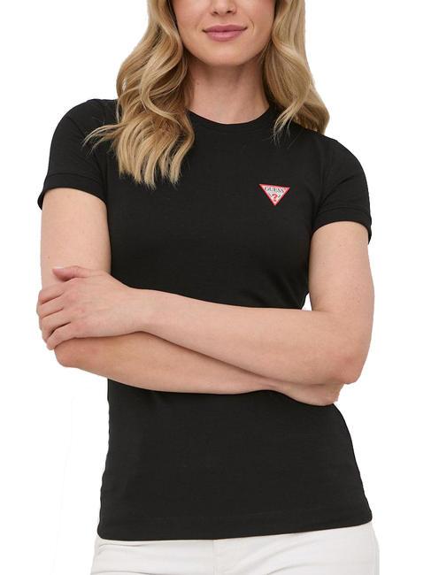 GUESS MINI TRIANGLE Slim fit T-shirt jetbla - T-shirt