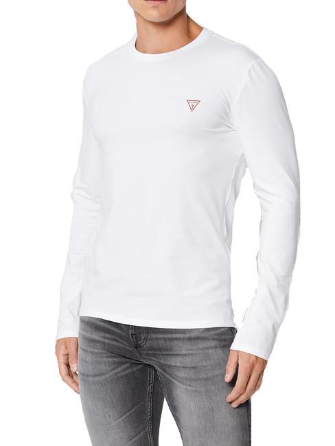 GUESS MINI TRIANGLE Long-sleeved T-shirt purwhite - T-shirt