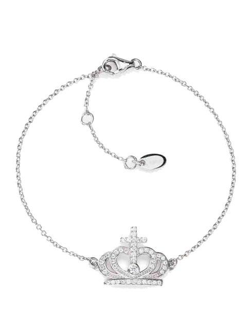 AMEN CORONE Crown charm bracelet rhodium - Bracelets