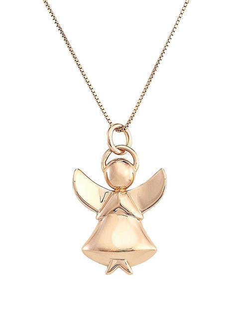AMEN NAUGHTY&NICE Angel necklace in gilded silver gold - Necklaces