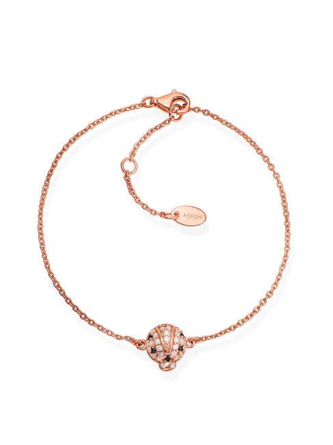 AMEN COCCINELLE Ladybug bracelet in zircons rose - Bracelets