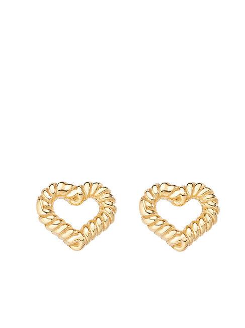 AMEN COCCOLE Gold plated heart earrings gold - Earrings