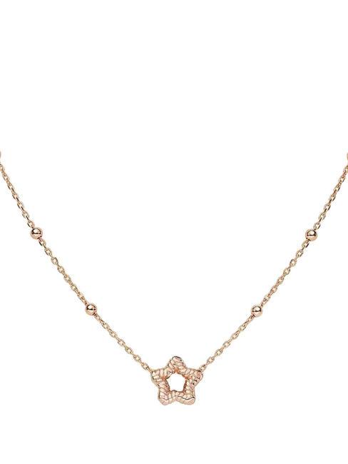 AMEN COCCOLE Silver necklace with star rose - Necklaces