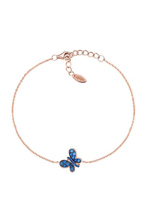 AMEN FARFALLE Blue and white zircon bracelet rose - Bracelets