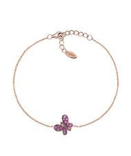 AMEN FARFALLE Purple cubic zirconia bracelet rose - Bracelets - 1