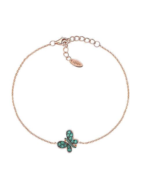 AMEN FARFALLE Green zircon bracelet rose - Bracelets