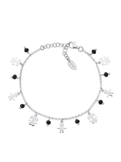 AMEN BOBOLINI Bracelet with black zircons silver - Bracelets
