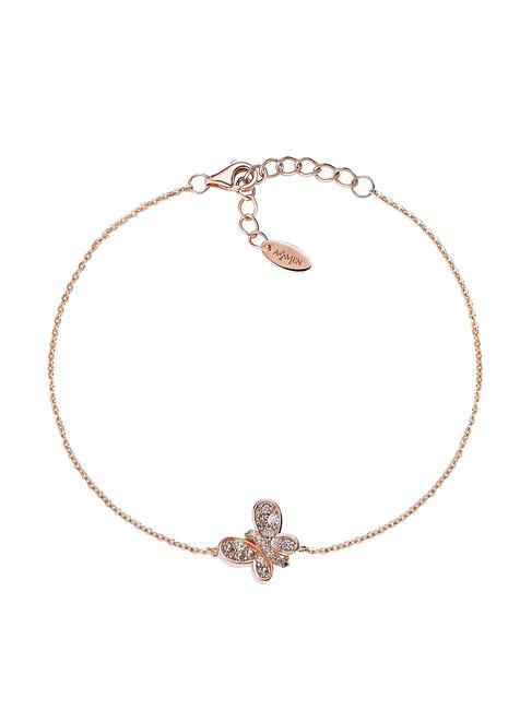 AMEN FARFALLE Blue and white zircon bracelet rose - Bracelets