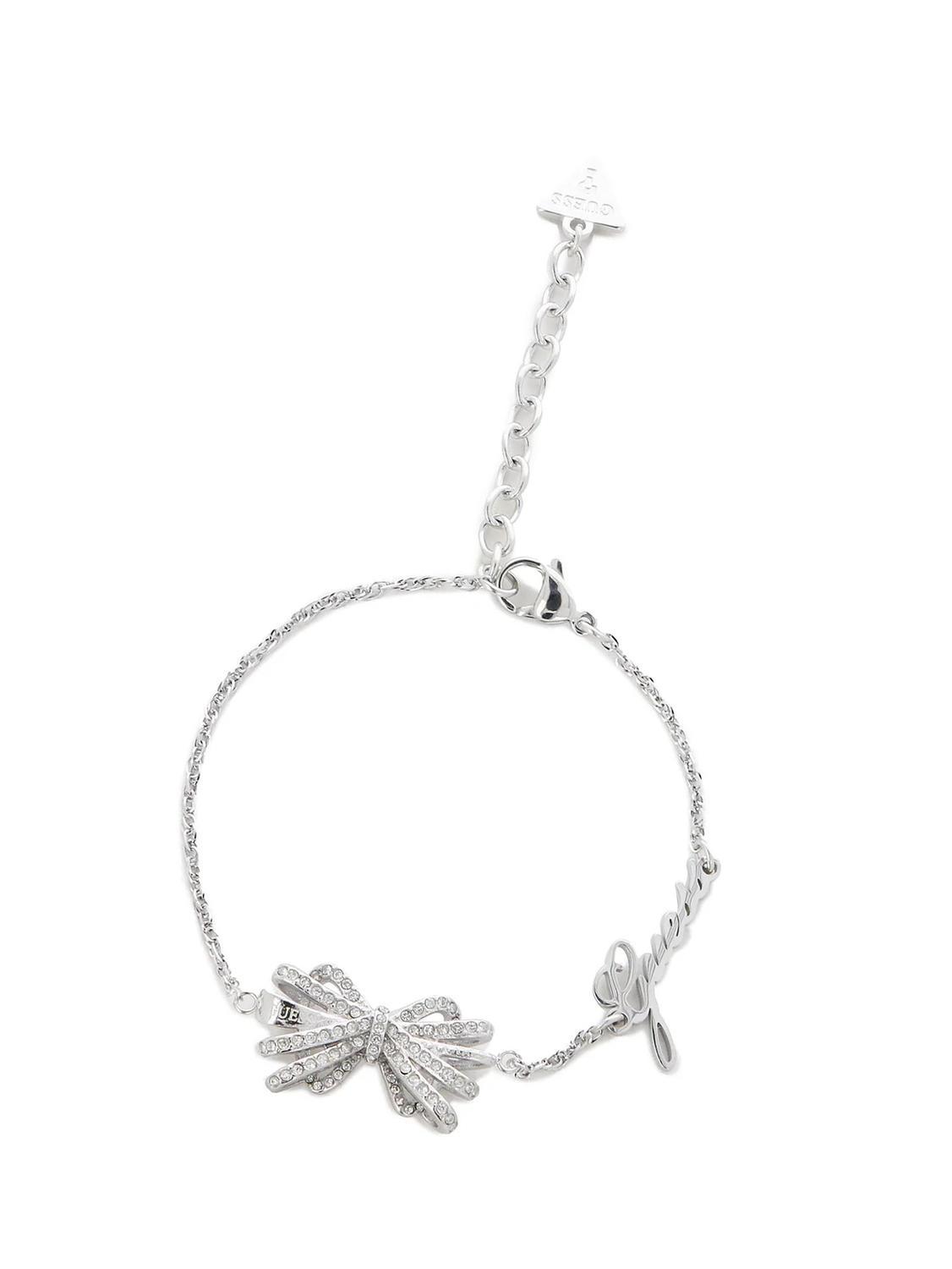 Silver bracelet with hanging butterflies from Brand Guess - Italianisa