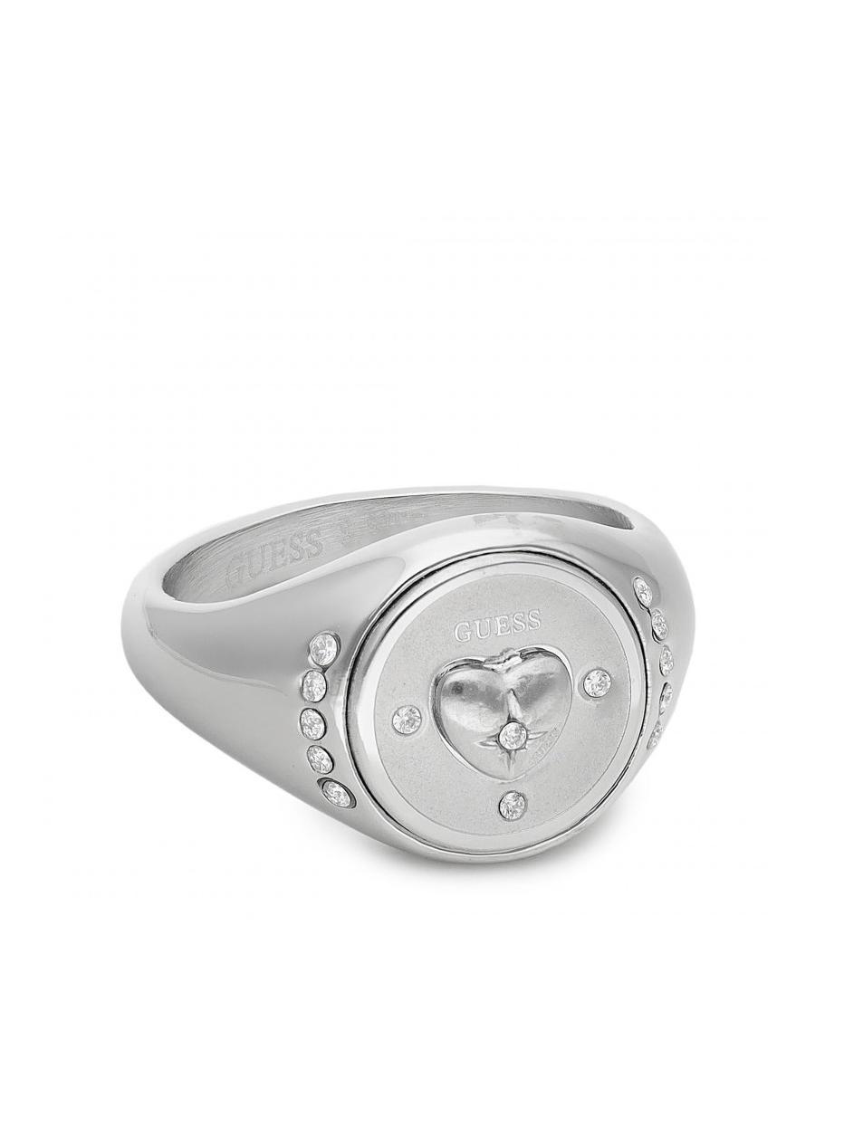 Guess 4G Logo Boule Ring Silver Buy At Outlet Prices
