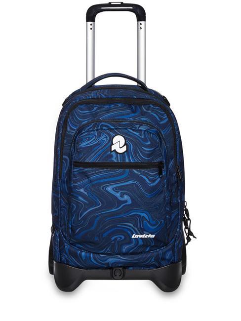 INVICTA NEW WAY NEW PLUG Fantasy Backpack with detachable trolley indigo art - Backpack trolleys