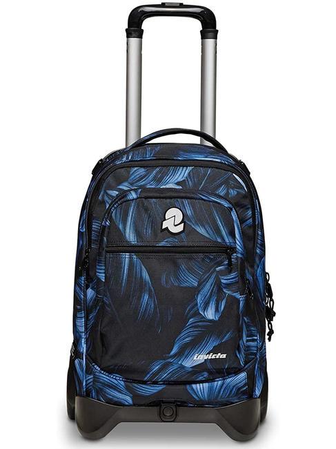 INVICTA NEW WAY NEW PLUG Fantasy Backpack with detachable trolley darker leaves - Backpack trolleys
