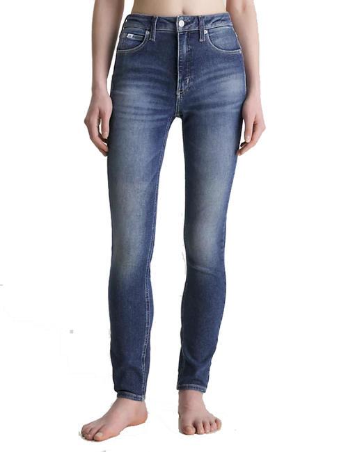 CALVIN KLEIN CK JEANS HIGH RISE Skinny jeans dark denim - Jeans