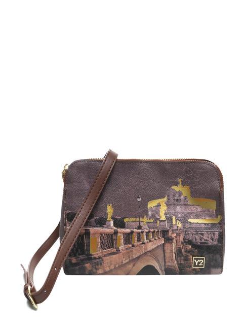 YNOT BLACK & GOLD Camera case with strap rome b&g - Women’s Bags