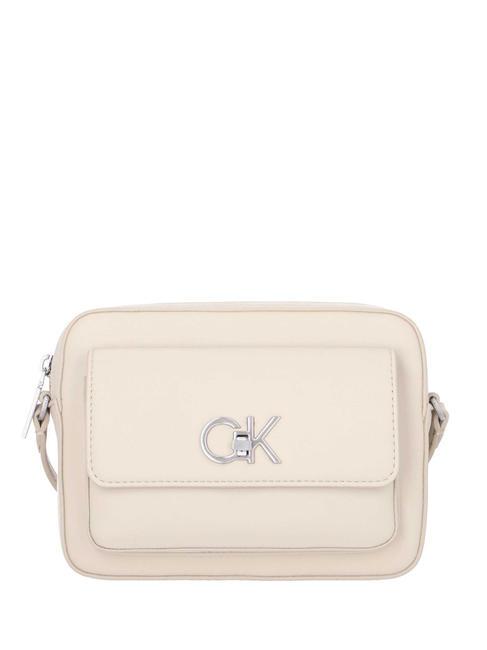 CALVIN KLEIN RE-LOCK Mini shoulder bag stoney beige - Women’s Bags