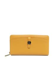COCCINELLE DORA Wallet in textured leather apricot - Women&rsquo;s Wallets - 1