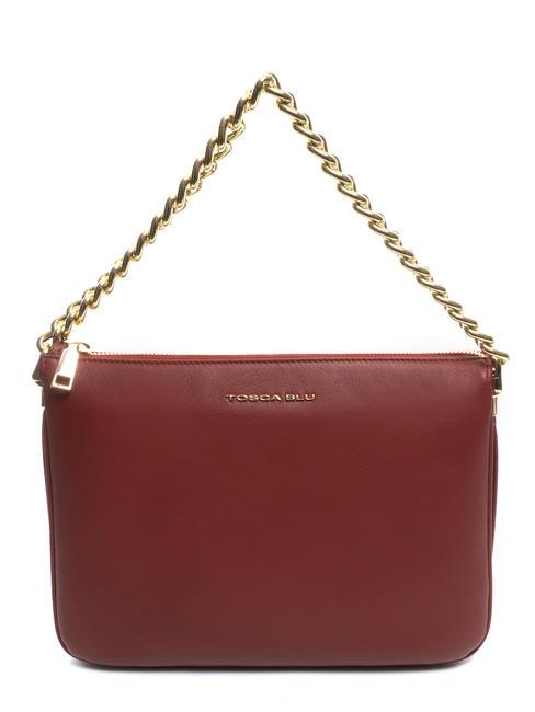 TOSCA BLU MILANO Leather bag with shoulder strap dark red - Women’s Bags