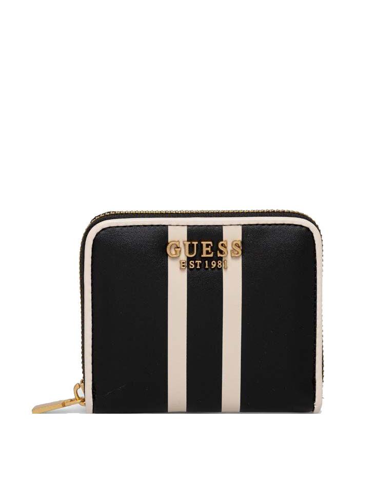 Guess Mildred Small Zip Around Wallet Black Buy At Outlet Prices!