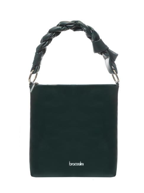 BRACCIALINI CHARLIZE Bag with braided handle GREEN - Women’s Bags