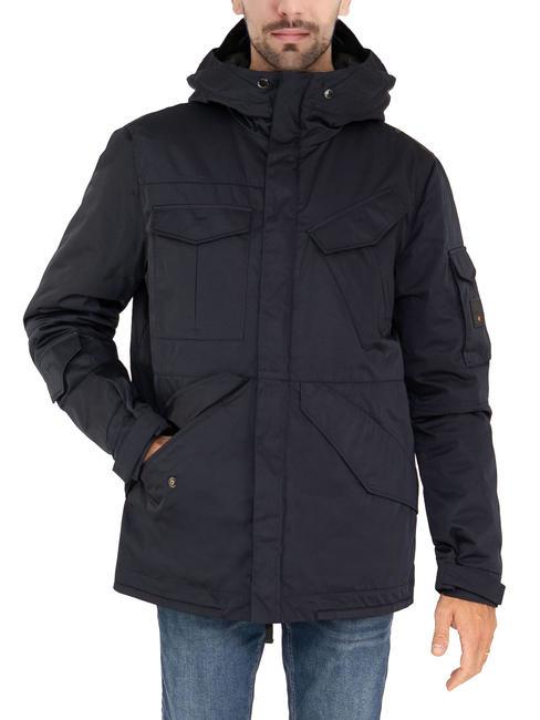 DEKKER BARBEL HY Down jacket with hood graphite blue - Men's down jackets