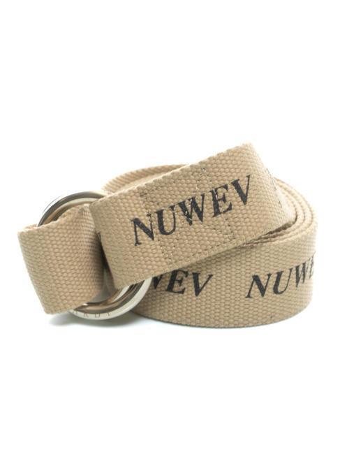 TRUSSARDI NUWEV Canvas and leather belt rope/black - Belts
