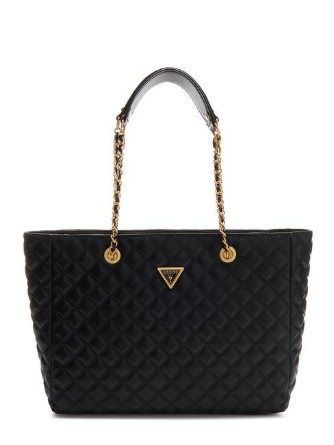 GUESS GIULLY Shoulder shopping bag BLACK - Women’s Bags