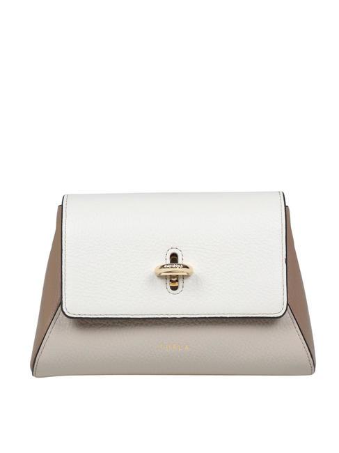 FURLA NET Leather frame bag marshmallow+fullmoon+greige - Women’s Bags