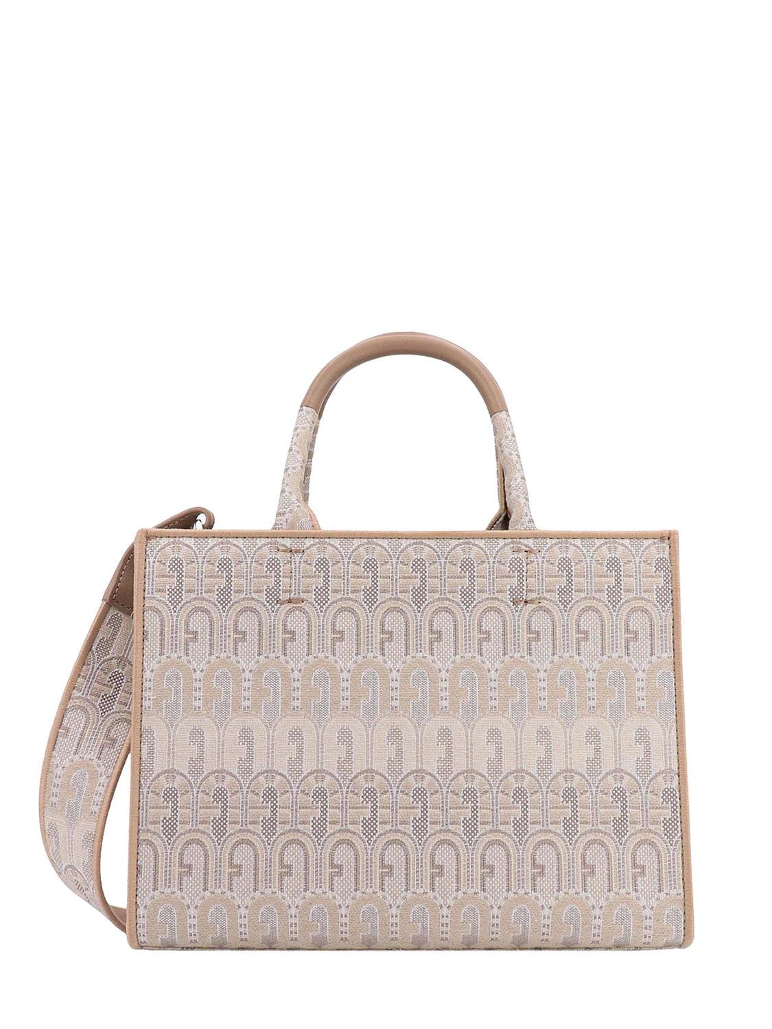 FURLA OPPORTUNITY S Recycled jacquard tote bag