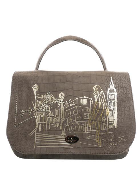 YNOT EMMA Folder bag with flap london taupe - Women’s Bags