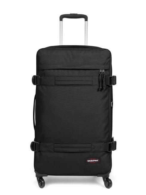 EASTPAK TRANSIT'R Medium size trolley BLACK - Semi-rigid Trolley Cases